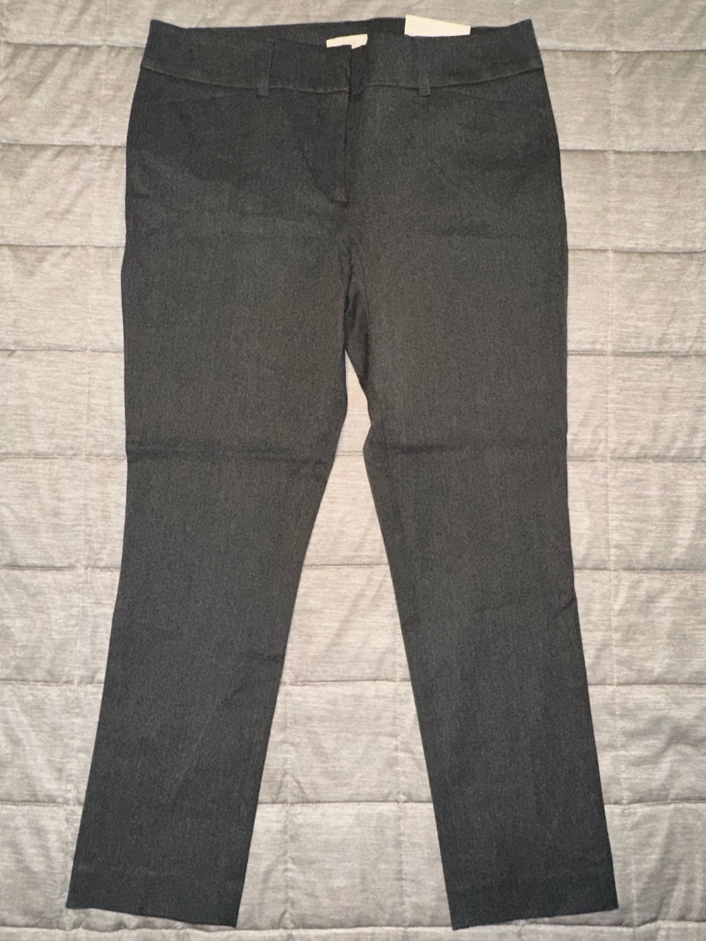 NEW Loft Women's Classic Skinny Ankle Dress Pants in Charcoal Gray - 12